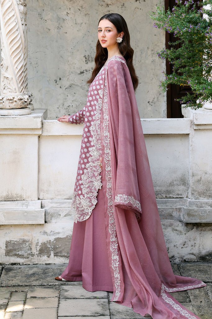 Cross Stitch | Eid Lawn Edit 26 | ASH ROSE-Brand:Cross Stitch-Type:Ladies Clothes-Brownish Pink-Lawn-House of Maryam- Buy in UK, USA
