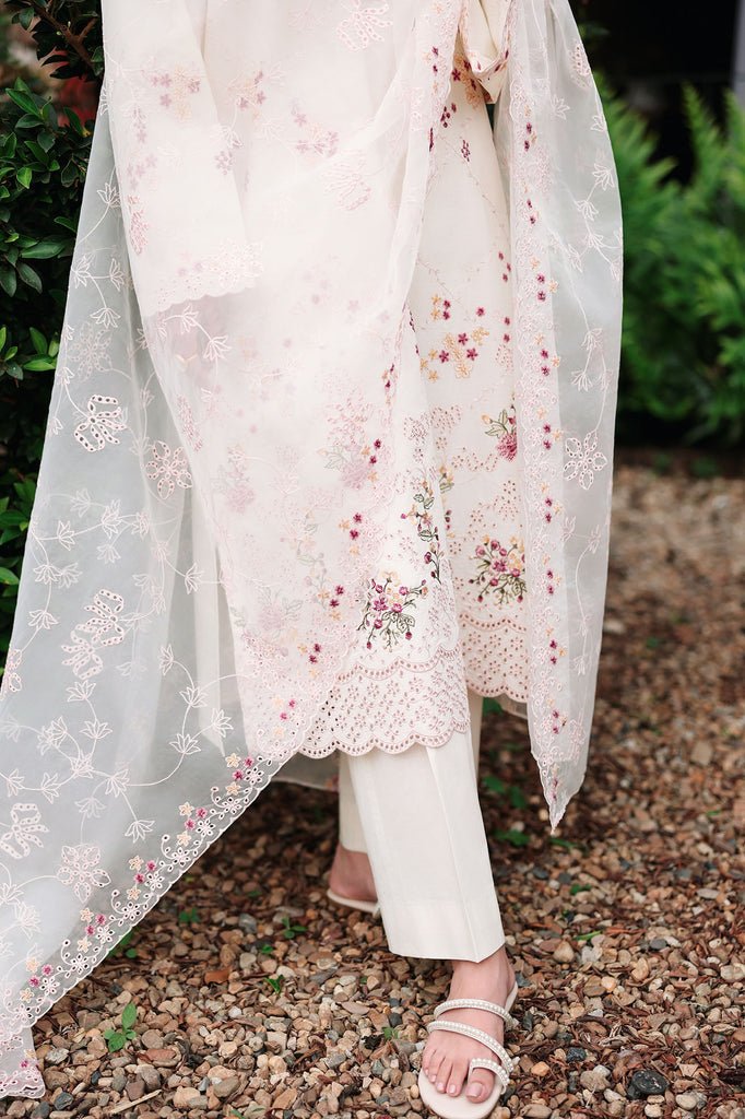 Cross Stitch | Eid Lawn Edit 26 | CARAMEL CREAM-Brand:Cross Stitch-Type:Ladies Clothes-Ivory-Lawn-House of Maryam- Buy in UK, USA