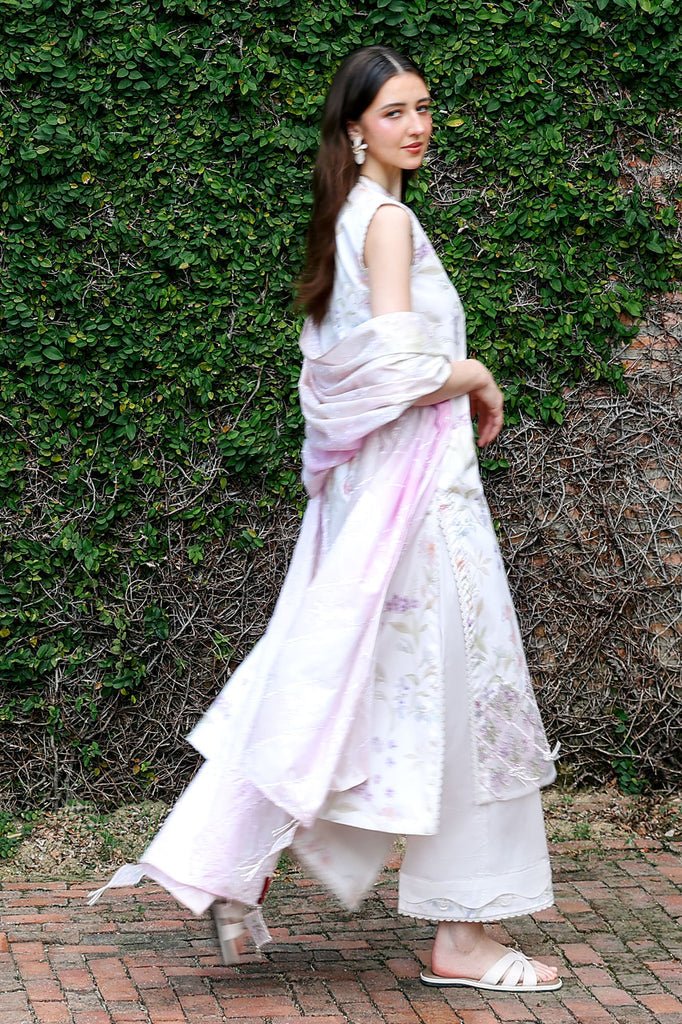 Cross Stitch | Eid Lawn Edit 26 |MEADOW DREAM-Brand:Cross Stitch-Type:Ladies Clothes-White-Lawn-House of Maryam- Buy in UK, USA