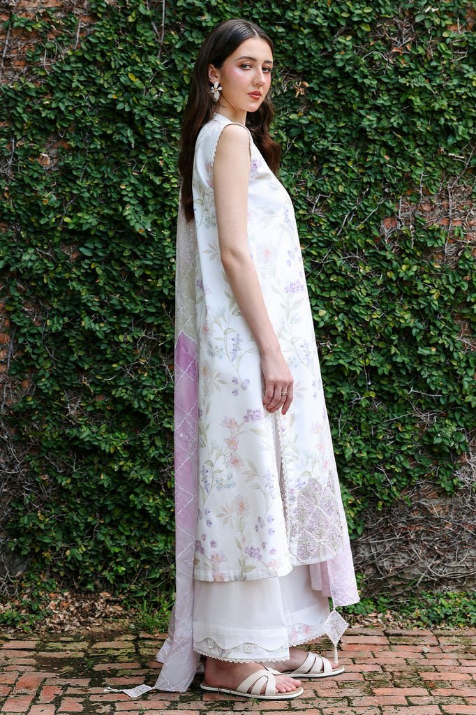 Cross Stitch | Eid Lawn Edit 26 |MEADOW DREAM-Brand:Cross Stitch-Type:Ladies Clothes-White-Lawn-House of Maryam- Buy in UK, USA