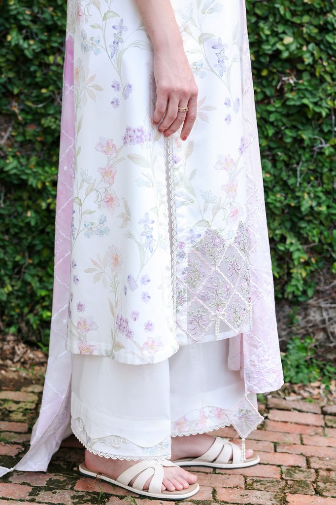 Cross Stitch | Eid Lawn Edit 26 |MEADOW DREAM-Brand:Cross Stitch-Type:Ladies Clothes-White-Lawn-House of Maryam- Buy in UK, USA
