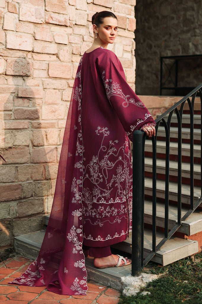 Cross Stitch | Eid Lawn Edit 26 | PLUM ESSENCE-Brand:Cross Stitch-Type:Ladies Clothes-Lawn-Berry-House of Maryam- Buy in UK, USA