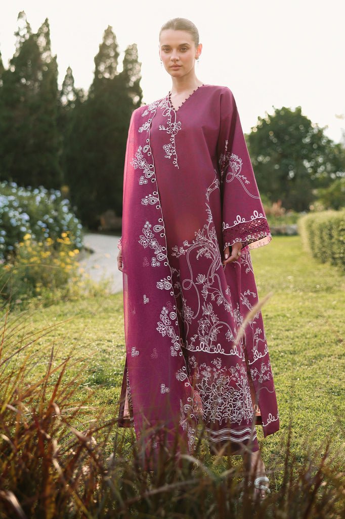 Cross Stitch | Eid Lawn Edit 26 | PLUM ESSENCE-Brand:Cross Stitch-Type:Ladies Clothes-Lawn-Berry-House of Maryam- Buy in UK, USA