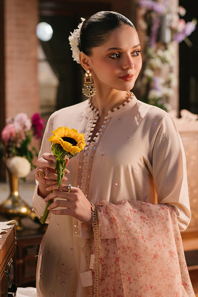 Cross Stitch | Eid Lawn 24 | PASTEL FUSION -  Cross Stitch Luxury - Original Designer Dress - House of Maryam