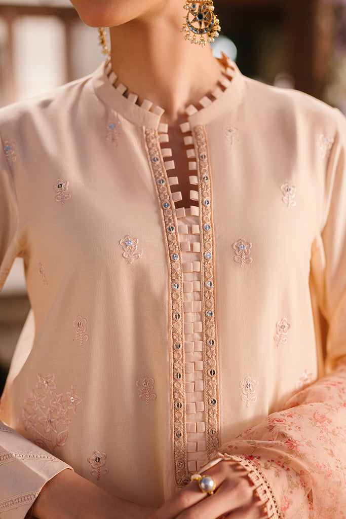 Cross Stitch | Eid Lawn 24 | PASTEL FUSION -  Cross Stitch Luxury - Original Designer Dress - House of Maryam