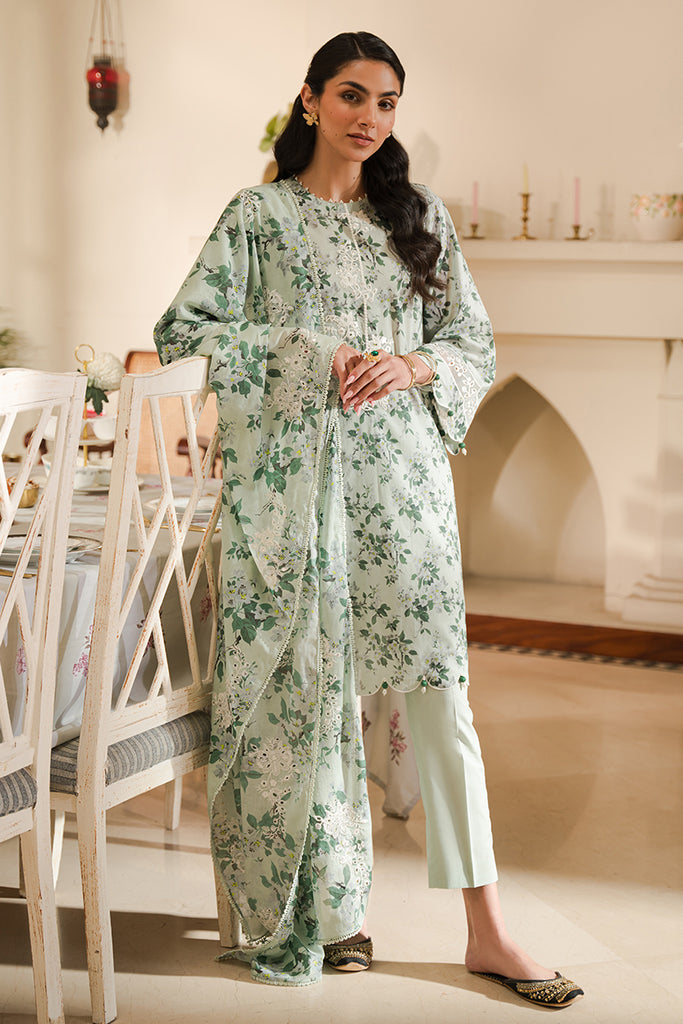 Cross Stitch | Eid Lawn 24 | SAGE SILT by Designer Cross Stitch - House of Maryam - Pakistani Designer Ethnic Wear in {{ shop.shopifyCountryName }}