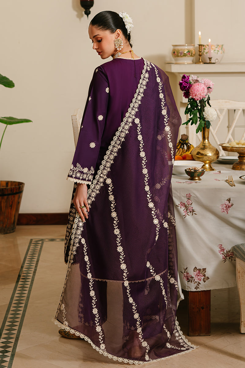 Cross Stitch | Eid Lawn 24 | PLUM GRAIN by Designer Cross Stitch - House of Maryam - Pakistani Designer Ethnic Wear in {{ shop.shopifyCountryName }}