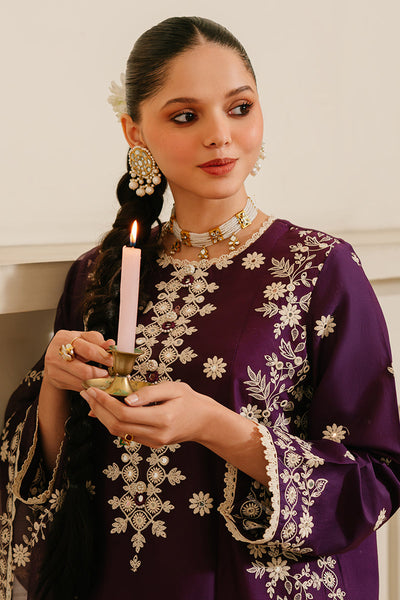 Cross Stitch | Eid Lawn 24 | PLUM GRAIN -  Cross Stitch Luxury - Original Designer Dress - House of Maryam