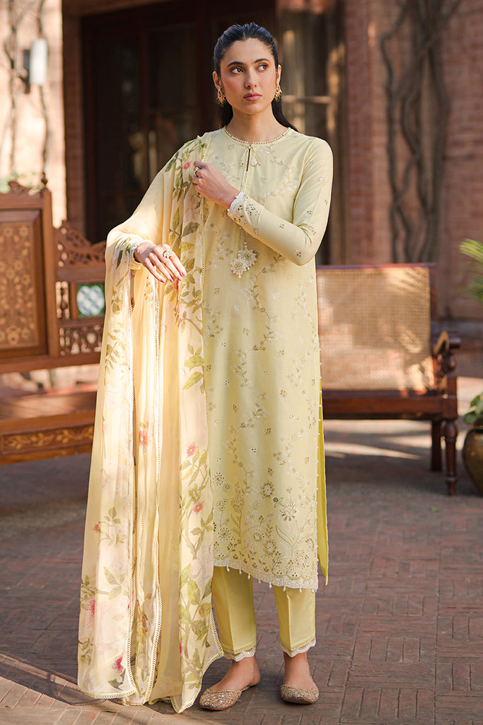 Cross Stitch | Eid Lawn 24 | SAPID FOLIATE -  Cross Stitch Luxury - Original Designer Dress - House of Maryam