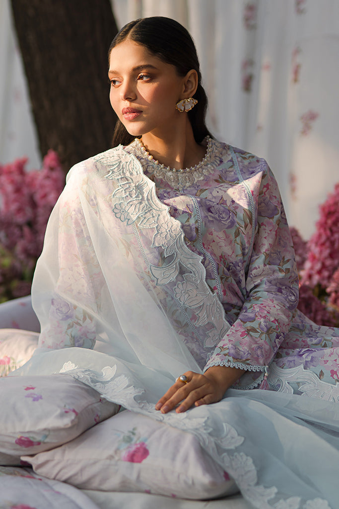 Cross Stitch | Eid Lawn 24 | TENDER BREEZE -  Cross Stitch Luxury - Original Designer Dress - House of Maryam
