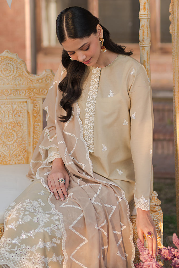 Cross Stitch | Eid Lawn 24 | PALE GREEN by Cross Stitch - House of Maryam