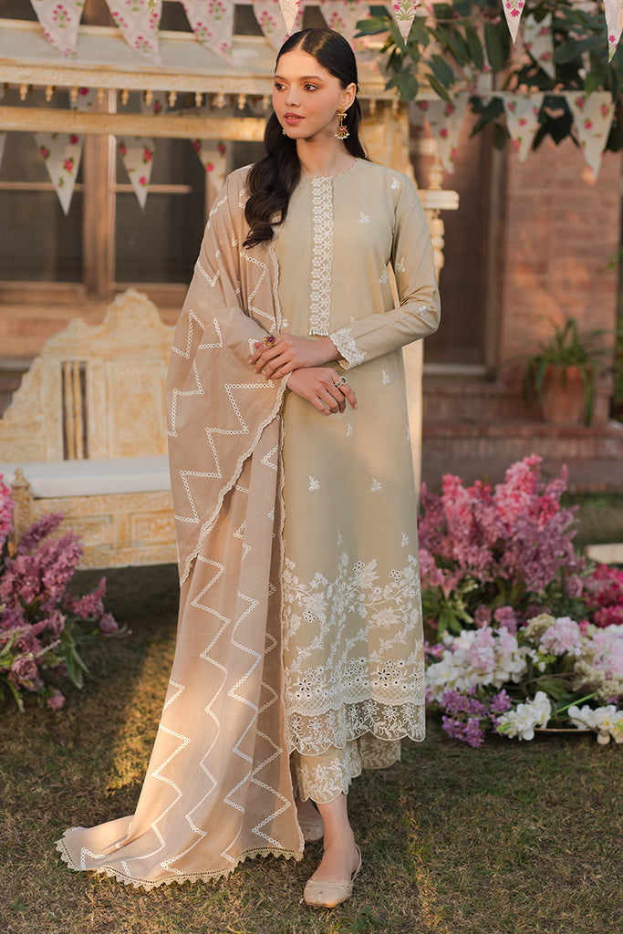 Cross Stitch | Eid Lawn 24 | PALE GREEN by Designer Cross Stitch - House of Maryam - Pakistani Designer Ethnic Wear in {{ shop.shopifyCountryName }}