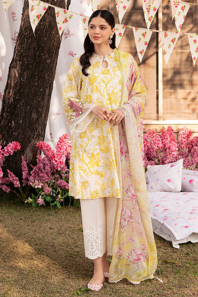 Cross Stitch | Eid Lawn 24 | IVORY GARLAND -  Cross Stitch Luxury - Original Designer Dress - House of Maryam