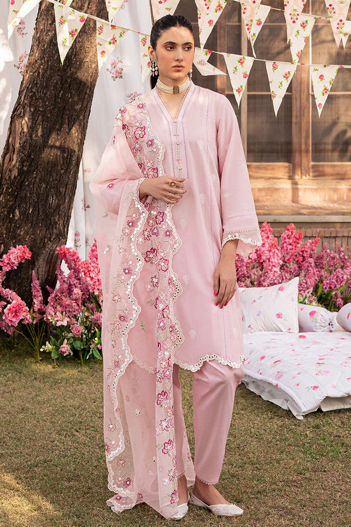 Cross Stitch | Eid Lawn 24 | CAMEO PINK -  Cross Stitch Luxury - Original Designer Dress - House of Maryam