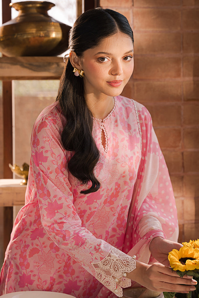 Cross Stitch | Eid Lawn 24 | ROSE GLINT -  Cross Stitch Luxury - Original Designer Dress - House of Maryam