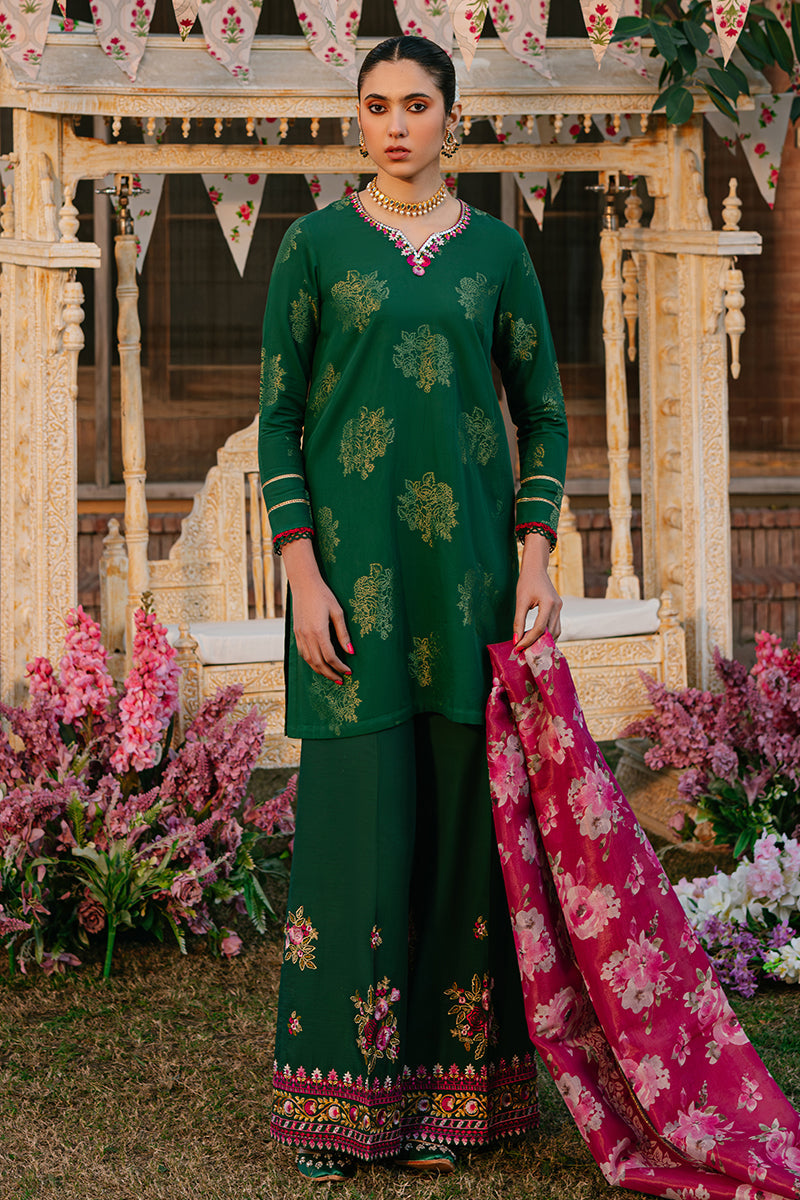 Cross Stitch | Eid Lawn 24 | OPULENT GREEN -  Cross Stitch Luxury - Original Designer Dress - House of Maryam