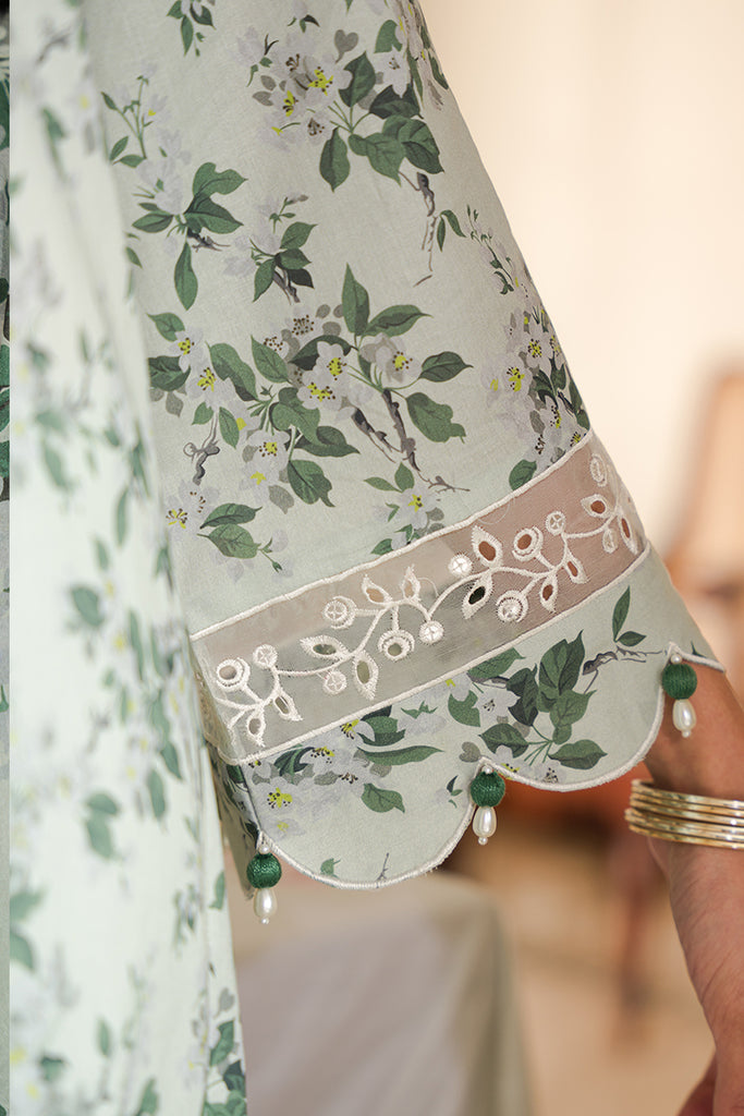 Cross Stitch | Eid Lawn 24 | SAGE SILT -  Cross Stitch Luxury - Original Designer Dress - House of Maryam
