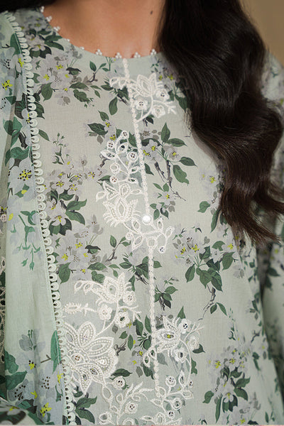 Cross Stitch | Eid Lawn 24 | SAGE SILT -  Cross Stitch Luxury - Original Designer Dress - House of Maryam