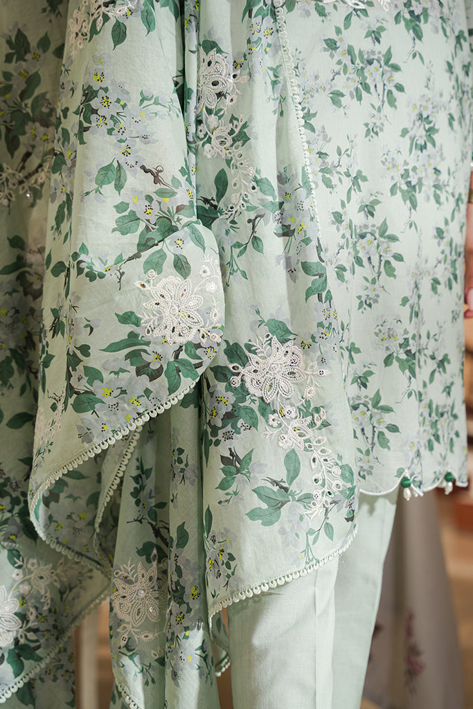 Cross Stitch | Eid Lawn 24 | SAGE SILT -  Cross Stitch Luxury - Original Designer Dress - House of Maryam