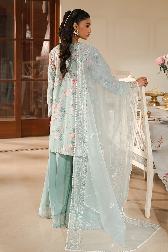 Cross Stitch | Eid Lawn 24 | PEARL FLORAL -  Cross Stitch Luxury - Original Designer Dress - House of Maryam