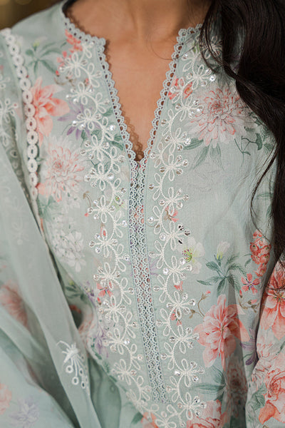 Cross Stitch | Eid Lawn 24 | PEARL FLORAL -  Cross Stitch Luxury - Original Designer Dress - House of Maryam