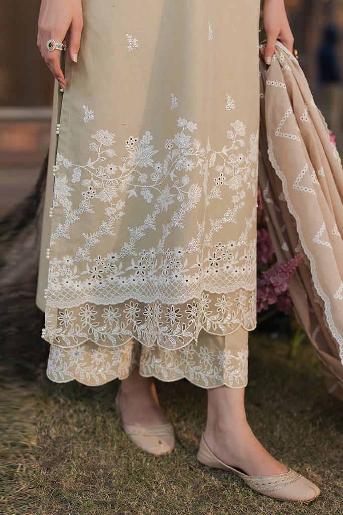 Cross Stitch | Eid Lawn 24 | PALE GREEN by Cross Stitch - House of Maryam