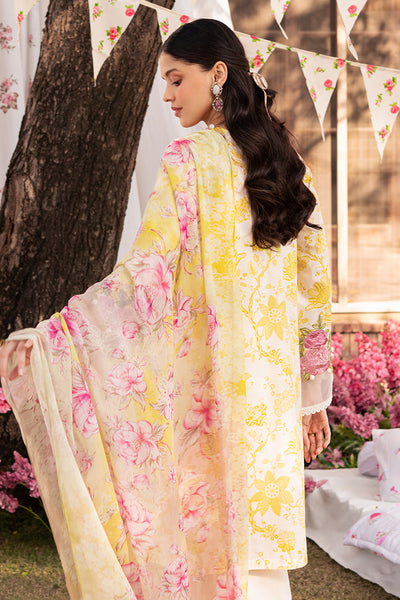 Cross Stitch | Eid Lawn 24 | IVORY GARLAND -  Cross Stitch Luxury - Original Designer Dress - House of Maryam
