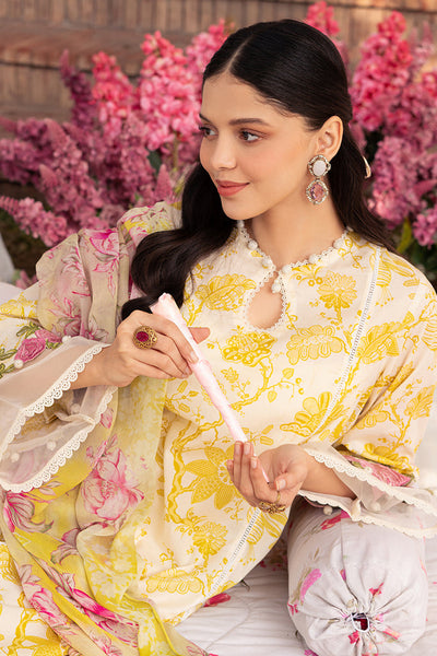 Cross Stitch | Eid Lawn 24 | IVORY GARLAND -  Cross Stitch Luxury - Original Designer Dress - House of Maryam