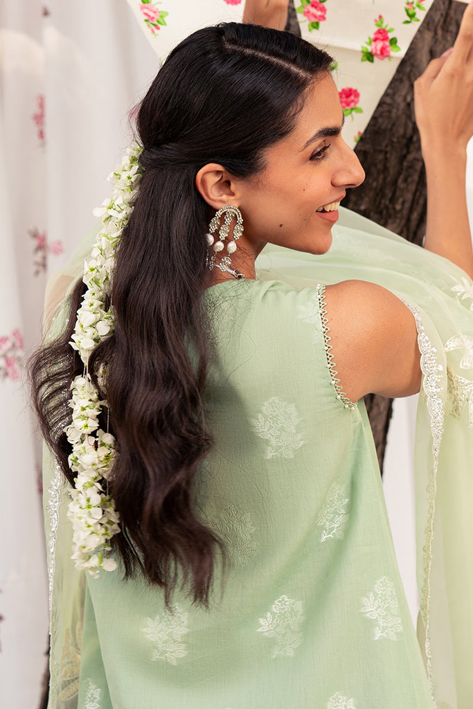 Cross Stitch | Eid Lawn 24 | CELADON SPRUCE -  Cross Stitch Luxury - Original Designer Dress - House of Maryam