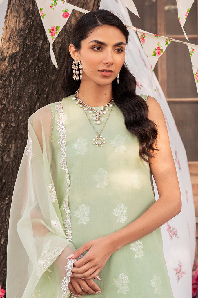 Cross Stitch | Eid Lawn 24 | CELADON SPRUCE by Cross Stitch - House of Maryam