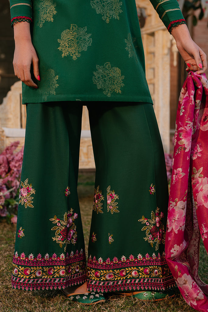 Cross Stitch | Eid Lawn 24 | OPULENT GREEN by Designer Cross Stitch - House of Maryam - Pakistani Designer Ethnic Wear in {{ shop.shopifyCountryName }}