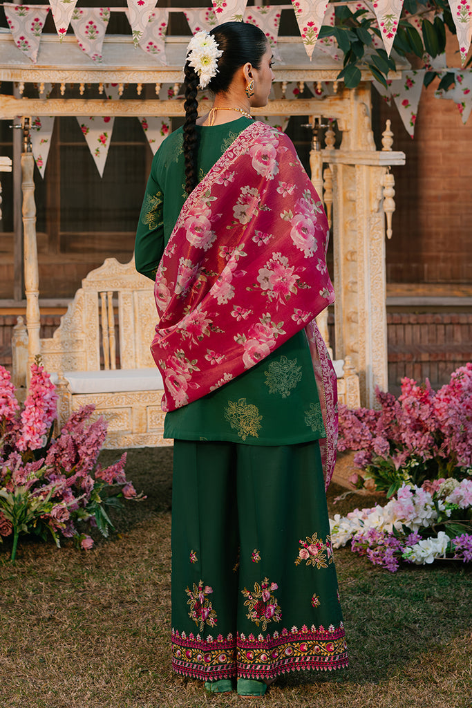 Cross Stitch | Eid Lawn 24 | OPULENT GREEN by Cross Stitch - House of Maryam