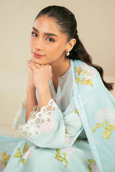 Cross Stitch | Daily Lawn 24 | DIM GRAY-3 PIECE LAWN SUIT -  Cross Stitch Casuals - Original Designer Dress - House of Maryam