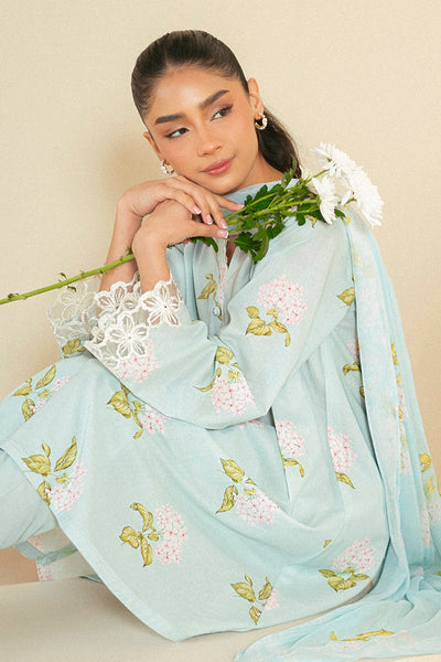 Cross Stitch | Daily Lawn 24 | DIM GRAY-3 PIECE LAWN SUIT -  Cross Stitch Casuals - Original Designer Dress - House of Maryam