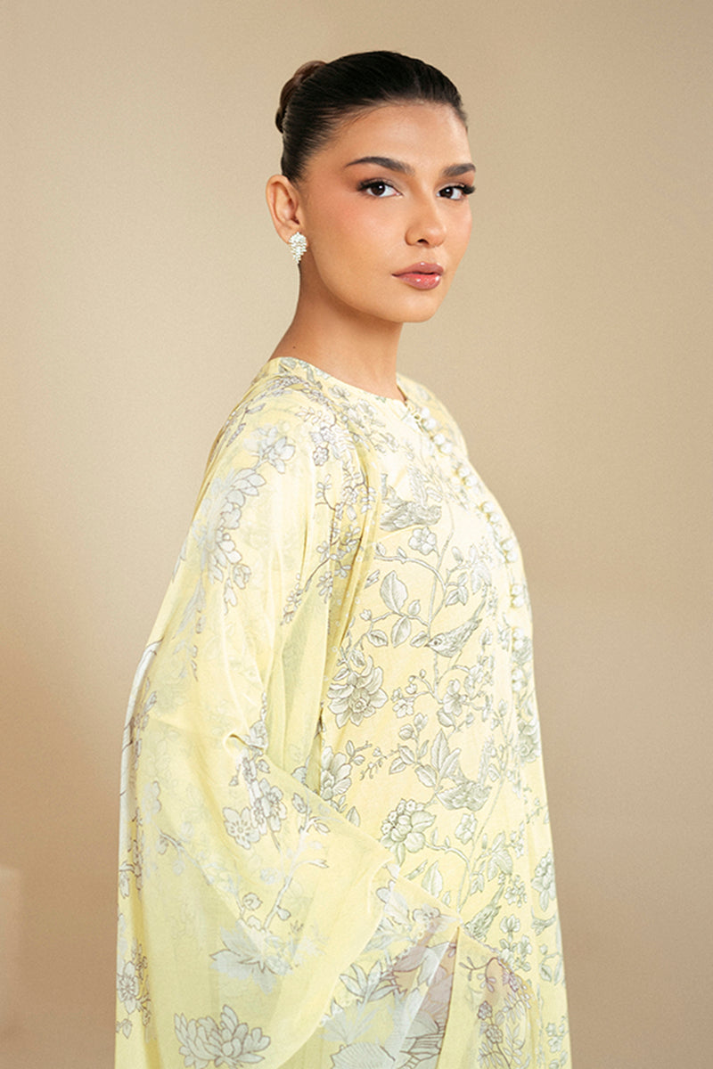 Cross Stitch | Daily Lawn 24 | CREAM BRULEE-3 PIECE LAWN SUIT -  Cross Stitch Casuals - Original Designer Dress - House of Maryam