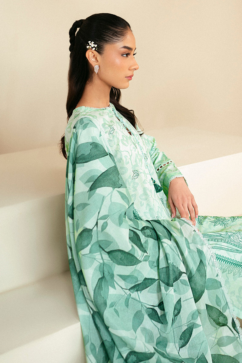Cross Stitch | Daily Lawn 24 | MINTY MEADOW-3 PIECE LAWN SUIT -  Cross Stitch Casuals - Original Designer Dress - House of Maryam