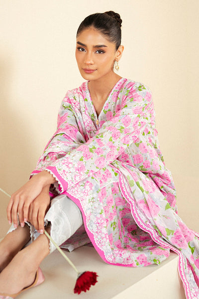 Cross Stitch | Daily Lawn 24 | FLORAL WIND-3 PIECE LAWN SUIT -  Cross Stitch Casuals - Original Designer Dress - House of Maryam