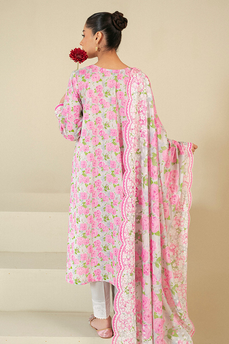 Cross Stitch | Daily Lawn 24 | FLORAL WIND-3 PIECE LAWN SUIT -  Cross Stitch Casuals - Original Designer Dress - House of Maryam