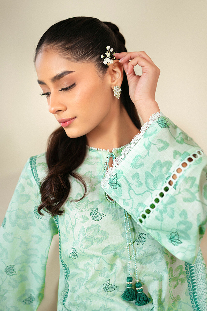 Cross Stitch | Daily Lawn 24 | MINTY MEADOW-3 PIECE LAWN SUIT by Designer Cross Stitch - House of Maryam - Pakistani Designer Ethnic Wear in {{ shop.shopifyCountryName }}