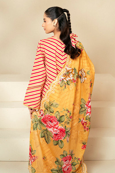 Cross Stitch | Daily Lawn 24 | GOLDEN ROSADO-3 PIECE LAWN SUIT -  Cross Stitch Casuals - Original Designer Dress - House of Maryam