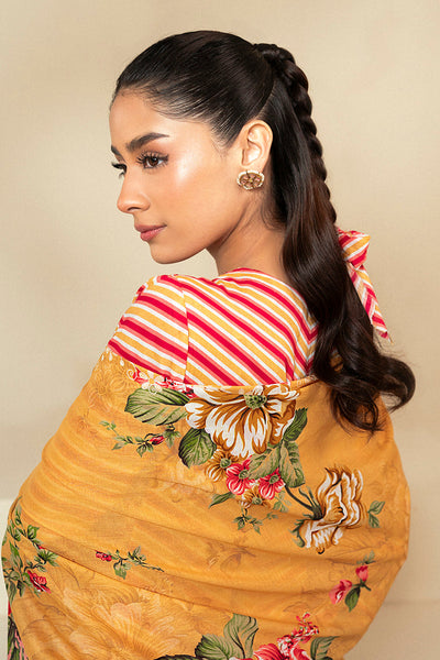 Cross Stitch | Daily Lawn 24 | GOLDEN ROSADO-3 PIECE LAWN SUIT -  Cross Stitch Casuals - Original Designer Dress - House of Maryam