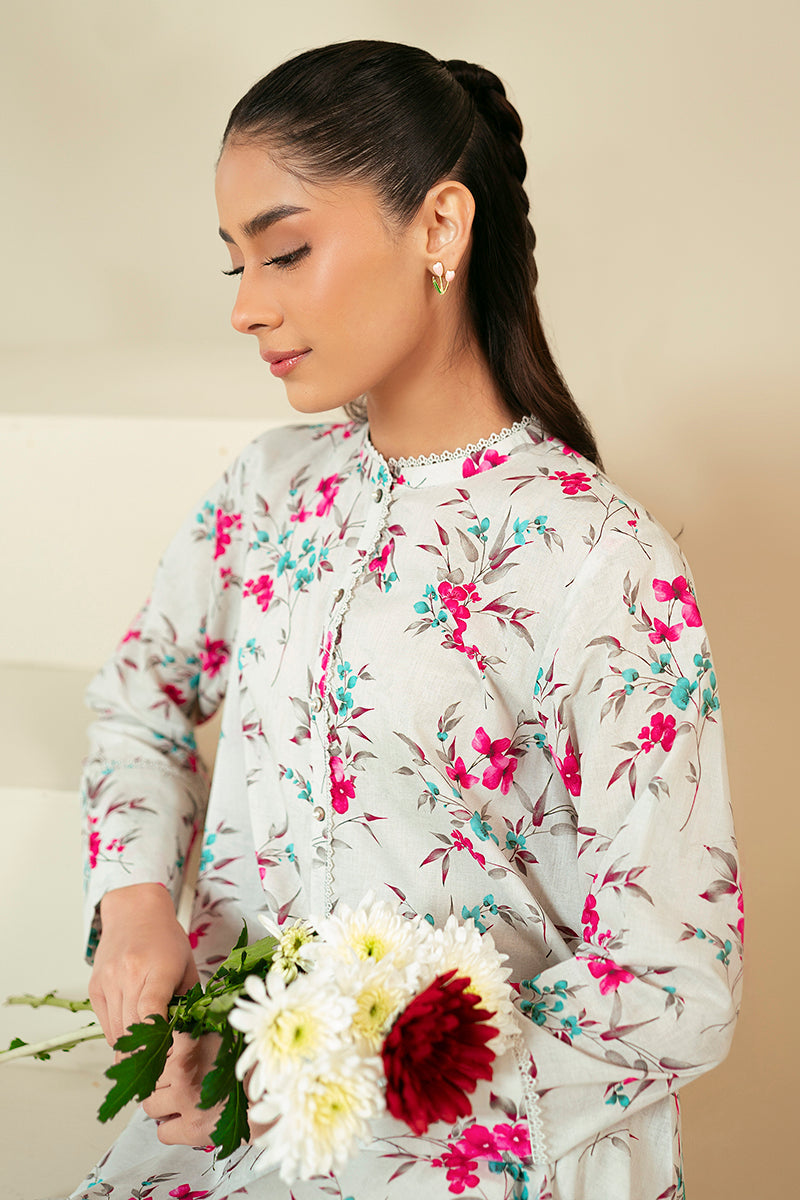 Cross Stitch | Daily Lawn 24 | FOGGY DEW-2 PIECE LAWN SUIT -  Cross Stitch Casuals - Original Designer Dress - House of Maryam