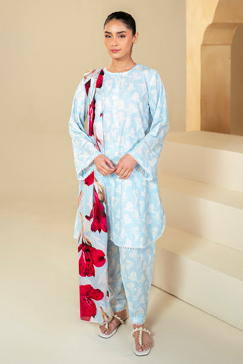 Cross Stitch | Daily Lawn 24 | TULIP GLAM-3 PIECE LAWN SUIT by Cross Stitch - House of Maryam