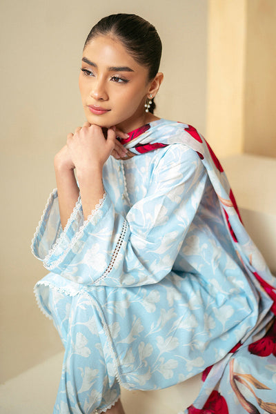 Cross Stitch | Daily Lawn 24 | TULIP GLAM-3 PIECE LAWN SUIT -  Cross Stitch Casuals - Original Designer Dress - House of Maryam