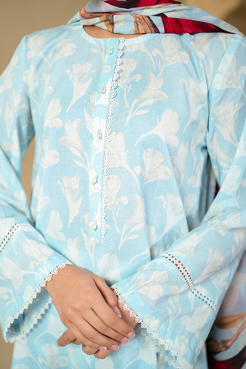 Cross Stitch | Daily Lawn 24 | TULIP GLAM-3 PIECE LAWN SUIT -  Cross Stitch Casuals - Original Designer Dress - House of Maryam