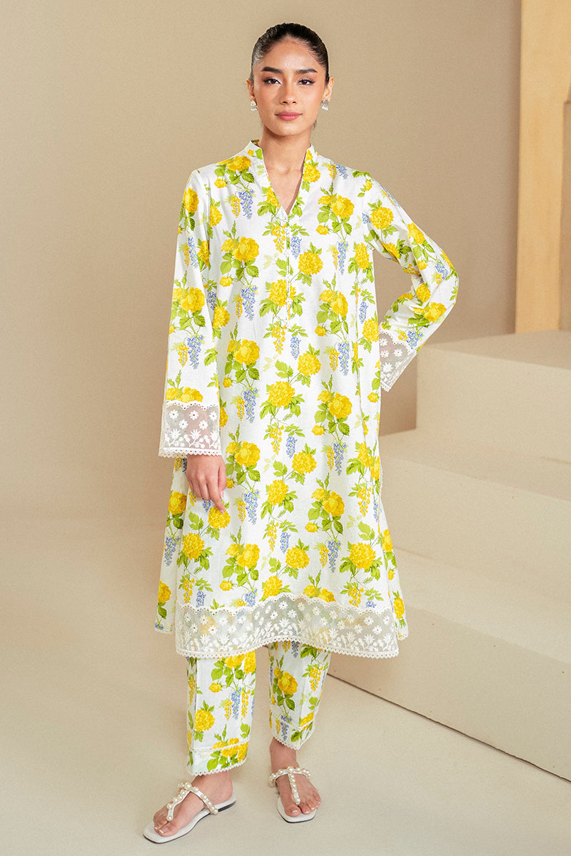Cross Stitch | Daily Lawn 24 | SOFT HYDRANGEA-2 PIECE LAWN SUIT -  Cross Stitch Casuals - Original Designer Dress - House of Maryam
