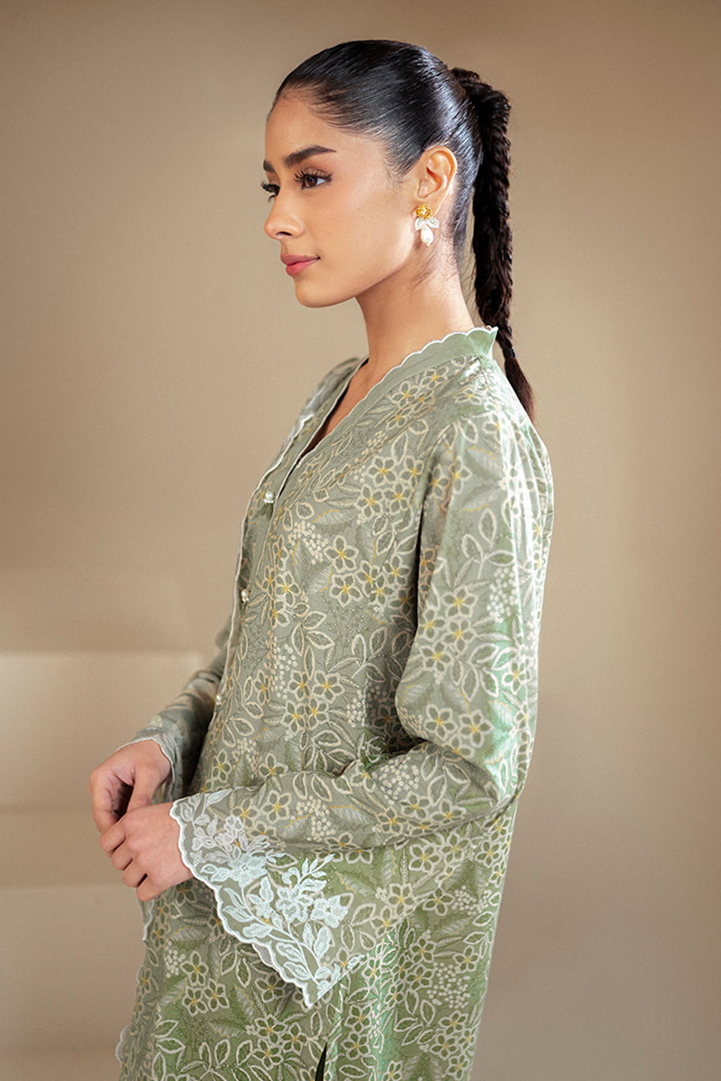 Cross Stitch | Daily Lawn 24 | SAGE BREEZE-3 PIECE LAWN SUIT -  Cross Stitch Casuals - Original Designer Dress - House of Maryam