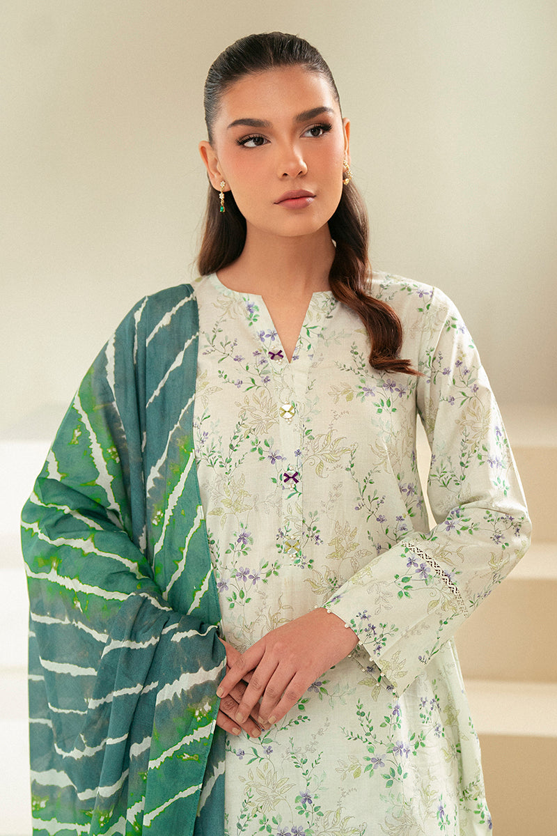 Cross Stitch | Daily Lawn 24 | LAUREL MINT-3 PIECE LAWN SUIT -  Cross Stitch Casuals - Original Designer Dress - House of Maryam
