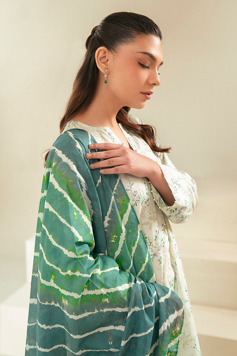 Cross Stitch | Daily Lawn 24 | LAUREL MINT-3 PIECE LAWN SUIT by Cross Stitch - House of Maryam