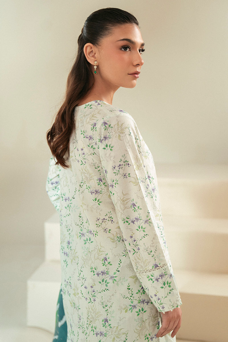 Cross Stitch | Daily Lawn 24 | LAUREL MINT-3 PIECE LAWN SUIT by Cross Stitch - House of Maryam